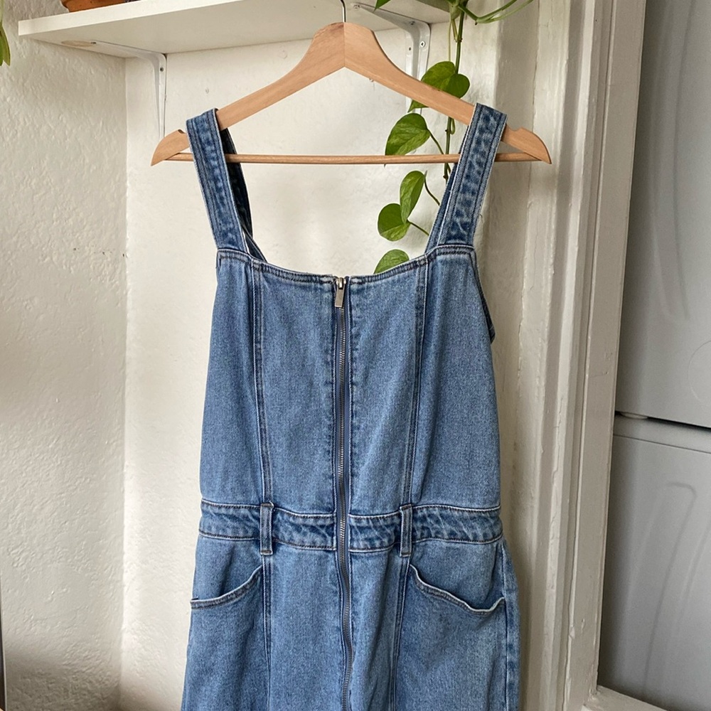 Almost Famous Denim Jumpsuit - (Fits size 8-10)
